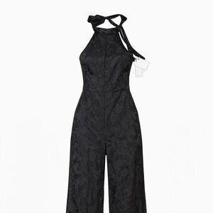 NWT - 1.STATE Velvet Burnout Halter Jumpsuit - Size 4/Small